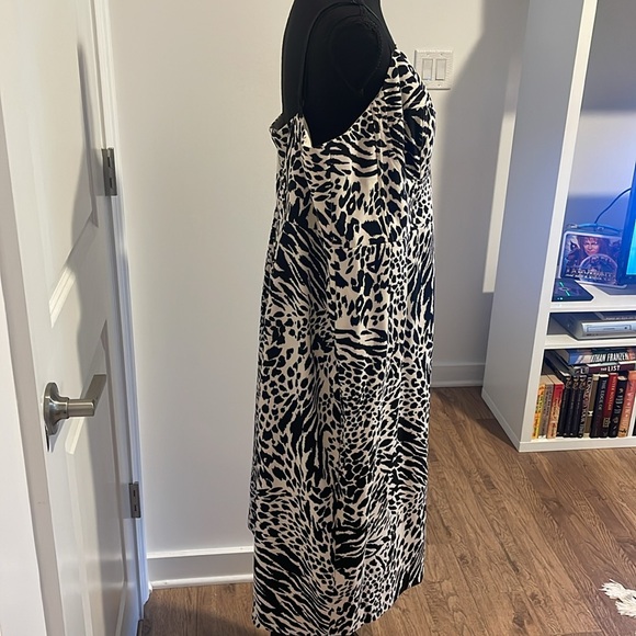 Sergio Hudson x Target Black/White Animal Print Bustier Dress PLUS Size - Picture 2 of 6